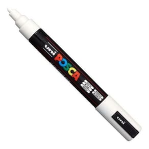 Caneta Posca PC-5M Branca - Marcador Artístico 2,5mm
