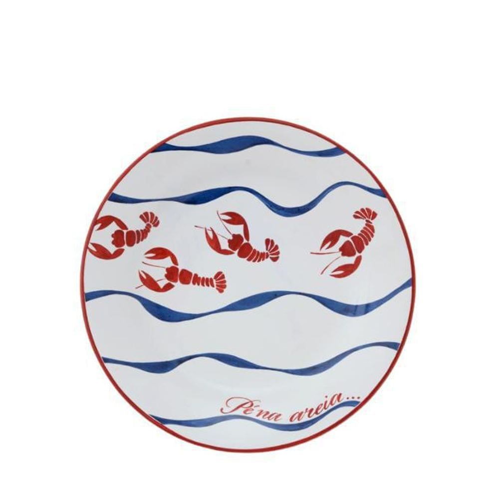 Jogo De 6 Pratos Sobremesa Beira Do Mar