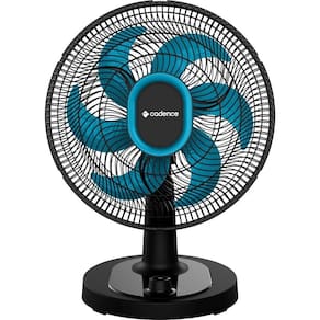 Ventilador de Mesa Cadence Refresh Turbo Pro 6 Pás Preto e AzulVTR420 220V
