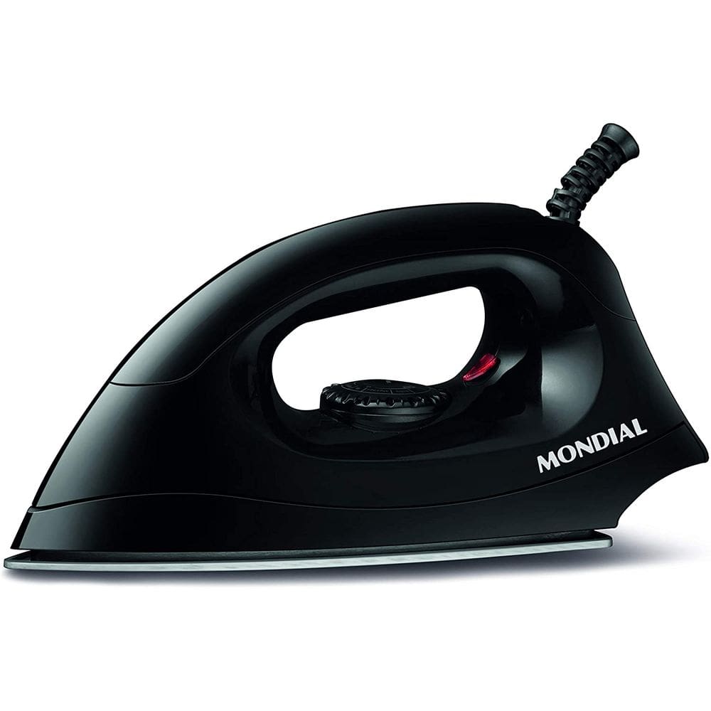 Ferro de Passar a Seco Mondial 1000w 127v Preto FSN-55-B