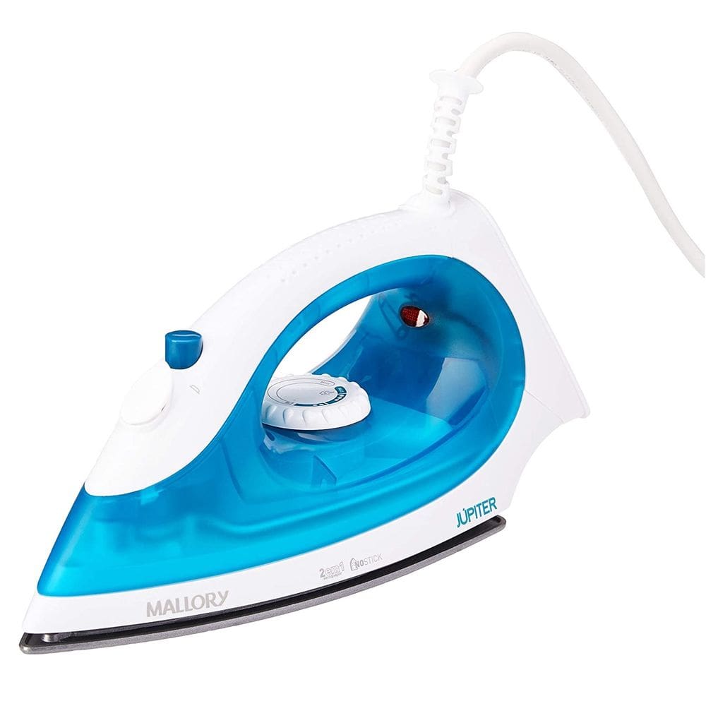 Ferro de Passar a Vapor Mallory Júpiter 1200W Branco/Azul 127v