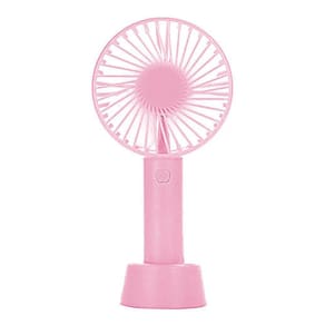 Mini Ventilador Mao Mesa Usb Bateria Portatil 3 Velocidades