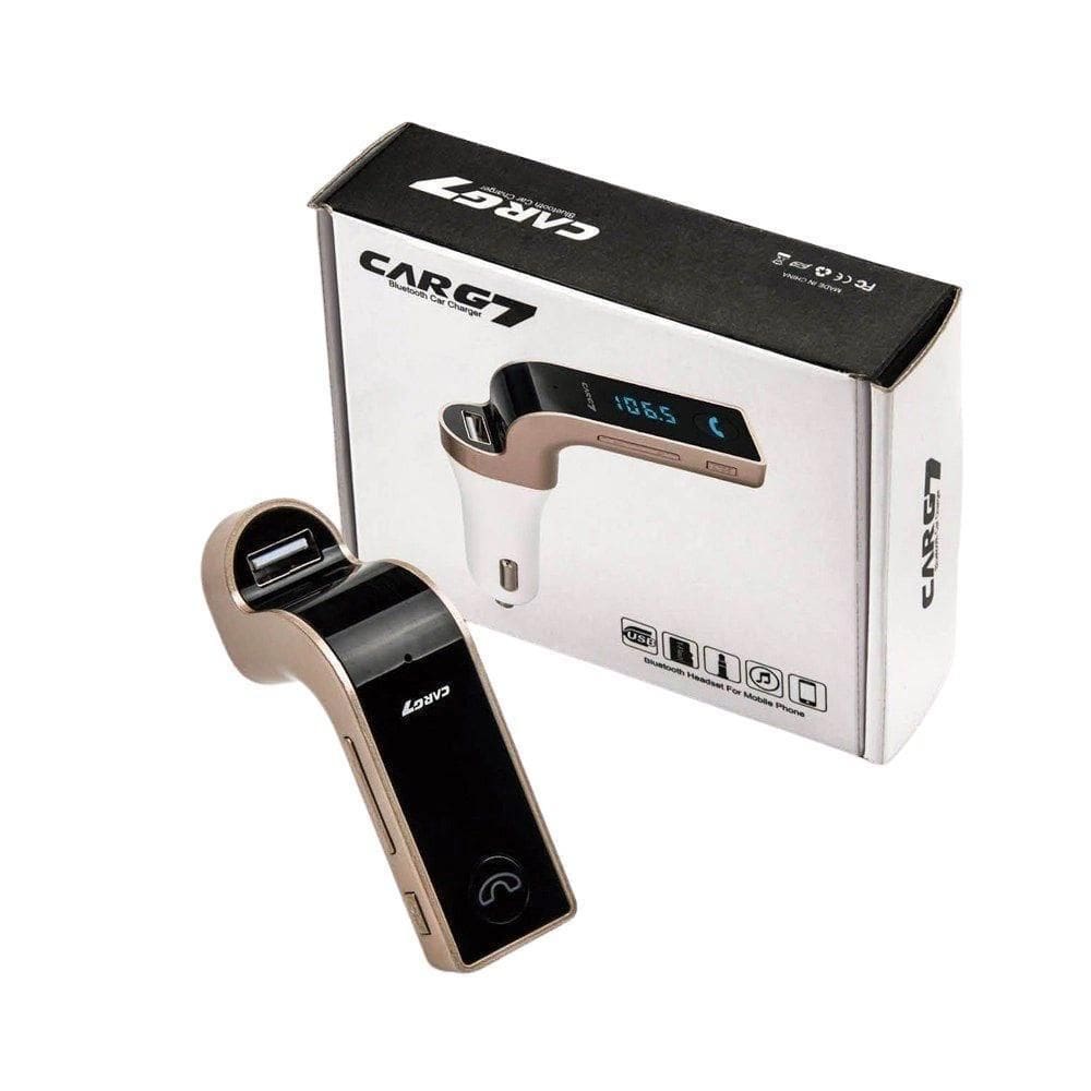 Transmissor Fm Bluetooth CARG7 - USB/SD - Dual USB - Preto