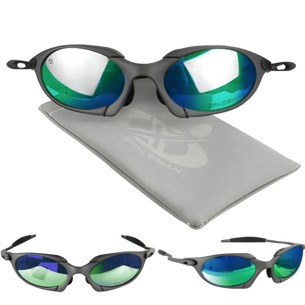 oculos sol proteção uv lupa masculino cinza metal + case qualidade premium polarizado casual praia
