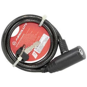 Cadeado Espiral 1,0m x 6mm Absolute com Chave