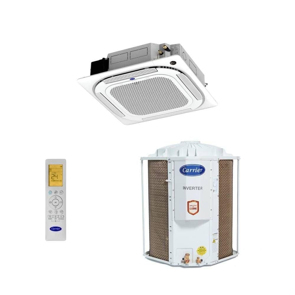 Ar Condicionado Split Cassete Inverter Carrier Connect 4 Vias 48000 BTUs Frio 38CCVD48515MC - 220V - 220V