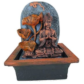 Fonte De Água Buda Folhas 01076