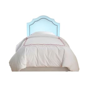 Cabeceira Solteiro Provençal com Tachas em Corino Azul Bebê