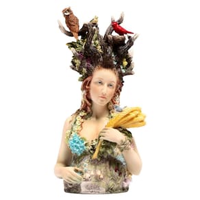 Gaia Deusa Mãe Terra Fertilidade Estatueta Resina Veronese