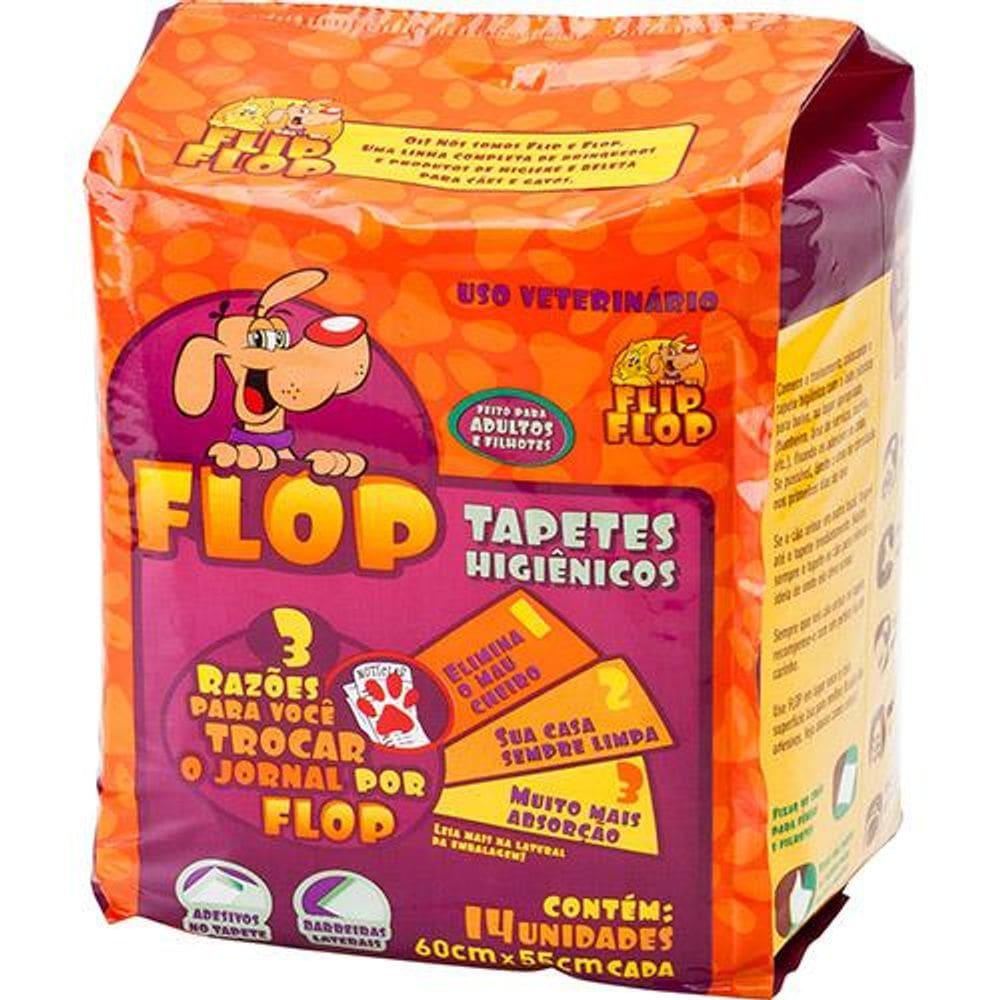 Tapete Higiênico Flop com 14 unidades