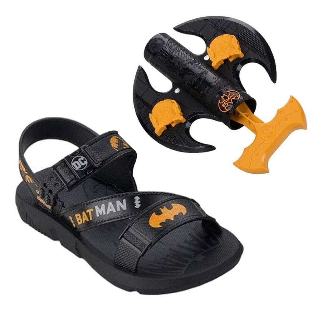 Sandalia Infantil Conforto Batman com Multilançador
