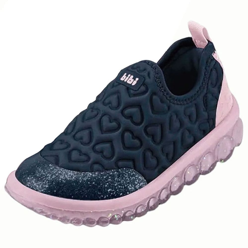 Tenis Infantil Menina Slip On Bibi Roller 2.0 Coração