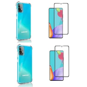 Kit 2 Capas Anti Impacto+ 2 Pels De Vidro 3D Para Galaxy A52