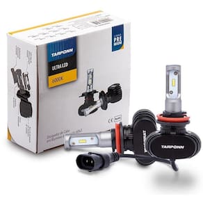 Kit Lampada Ultra Led Premium 6000K Tarponn H8 8000Lm 40W