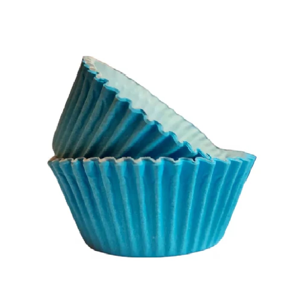 Forma Lisa P/ Mini Cupcake Azul Cl C/45flip