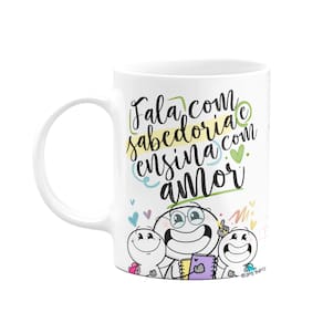 Caneca Funny Professor - Ensina com amor