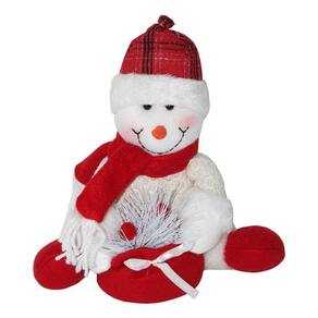 Papai Noel Pelúcia Enfeite Natal Boneco Neve Saco Presente