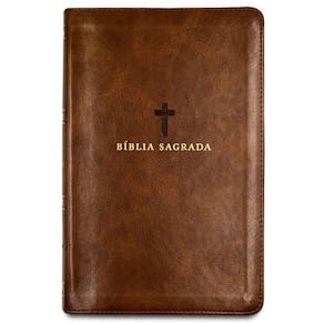 Bíblia Sagrada Acf Marrom Leitura Perfeita Letra Grande Couro Soft