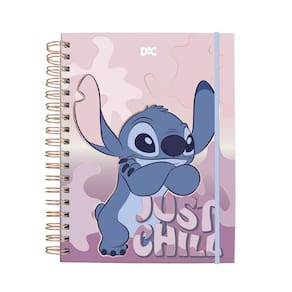 Caderno Smart Colegial Stitch com 10 Divisórias - 80 Folhas Dac - 4668