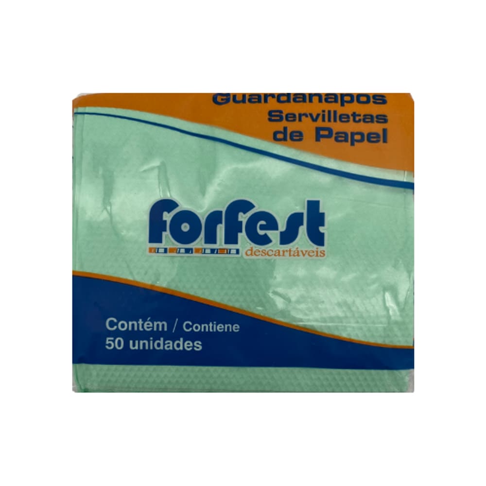 Guardanapo Verde Candy C/50 Forfest