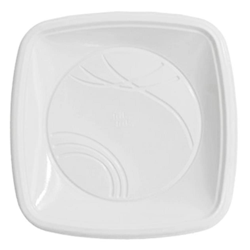 Prato 21cm Quad. Branco C/10 Trik Trik
