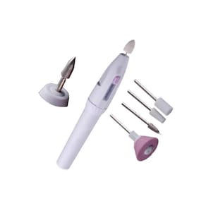 Lixa Elétrica Para Unhas Com 5 Acessórios