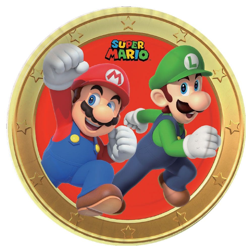 Prato Papel Super Mario C/8 Festcolor