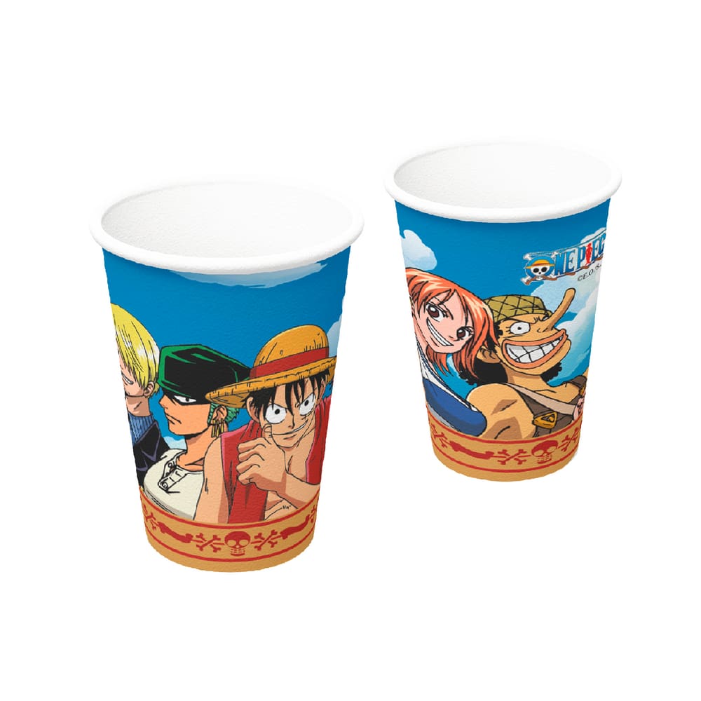 Copo Papel 200ml One Piece C/8 Festcolor