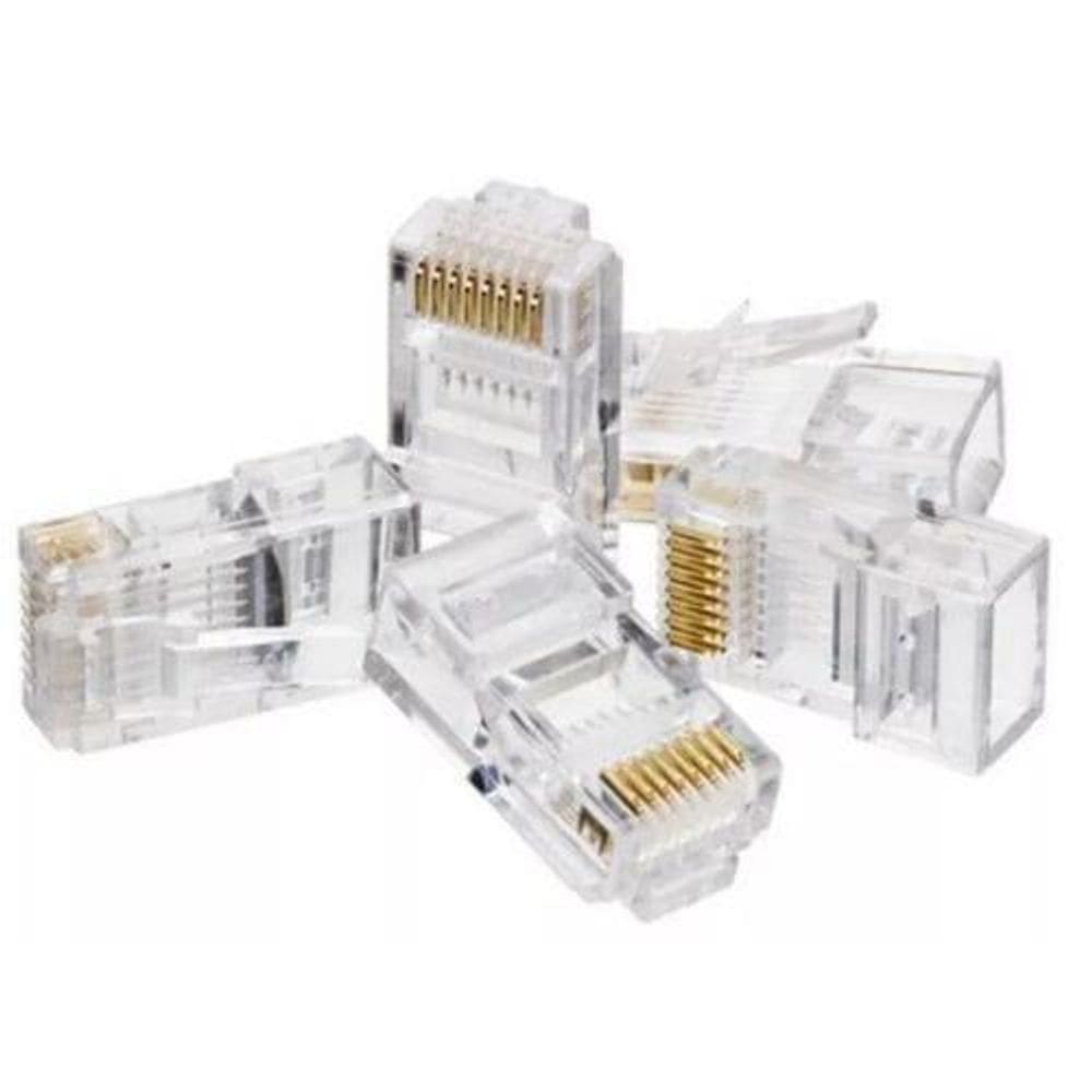 Plug Modular Rj45 8P8C Pgmd0001 Pacote Com 100 Unidades Storm