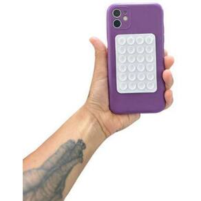Kit 2 Suportes Adesivos Ventosa Para Celular Tiktok Branco