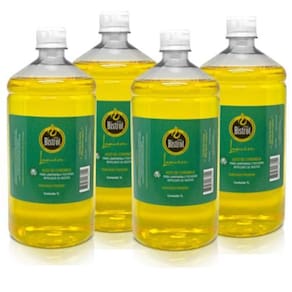 Kit 4 Litros Fluidos Citronela Premium Velas Bistrot
