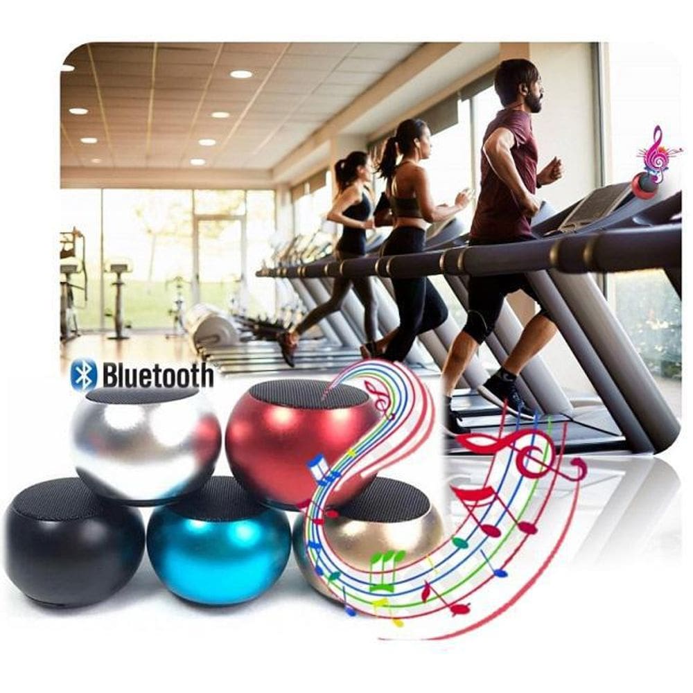 Caixa De Som Metal Mini Bluetooth Academia Malhação Treino