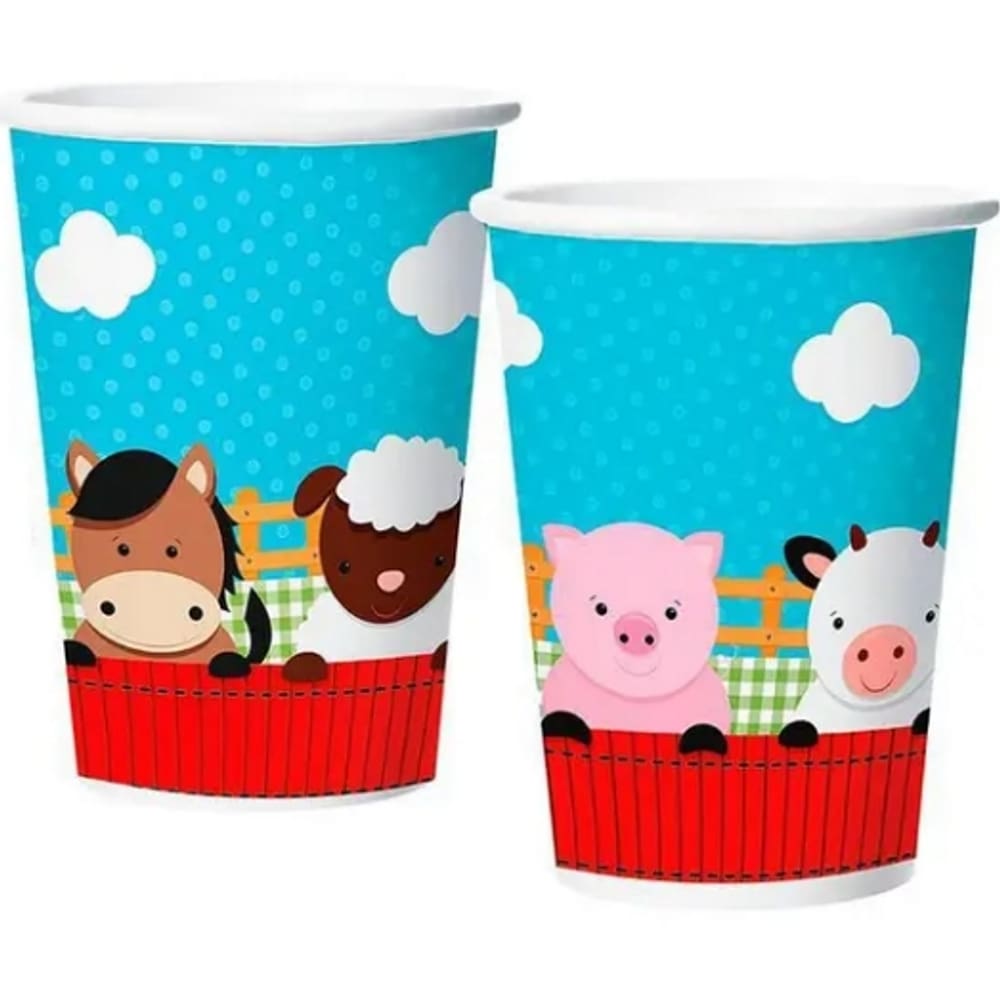 Copo Papel 180ml Fazendinha C/12 Regina