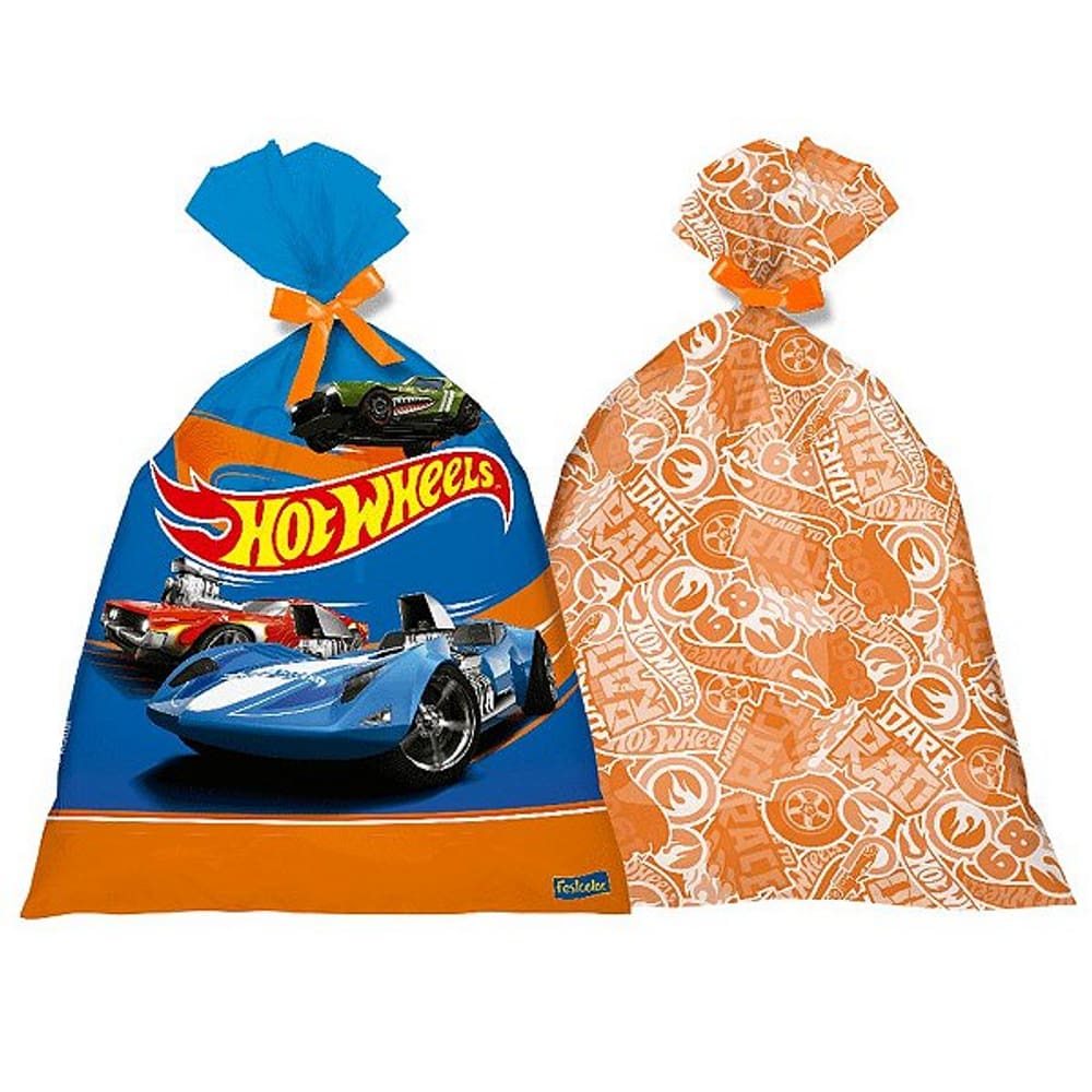 Sacola Plastica Hot Wheels C/8 Festcolor