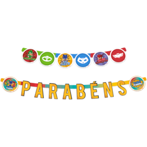 Faixa Parabens Pj Masks 2 Regina
