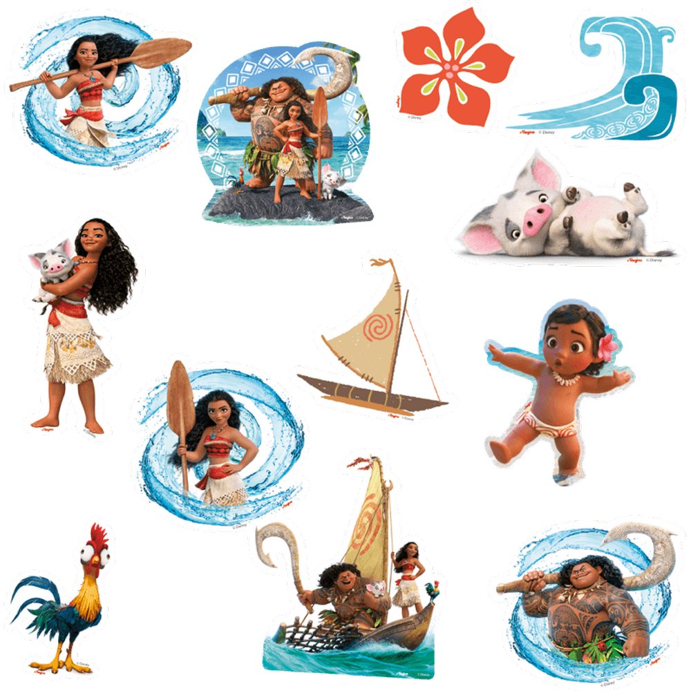 Mini Personagem Moana C/12 Regina