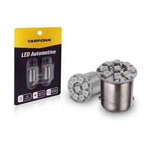 Lampada Led 67 Ba15S-3528-9Smd Amarela - Tp5013