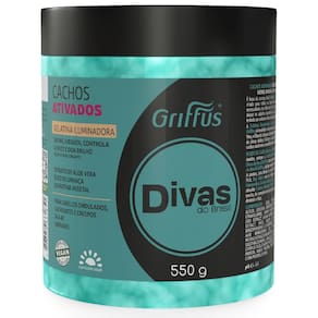 Gelatina Iluminadora Griffus Cachos Ativados Divas do Brasil 550g
