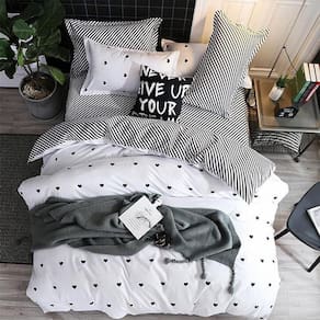 Jogo De Cama Solteiro King 7 Peças Love Edredom E Almofada