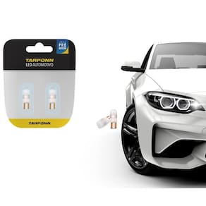 Par Lâmpada Led Interior E Farolete Carro Pingo T10 12V/24V