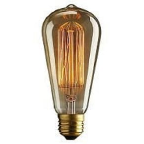 Lâmpada Filamento Carbono Retro Vintage 40W ST58 110V