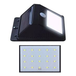 Luminária Arandela Solar 20 Leds Sensor De Presença