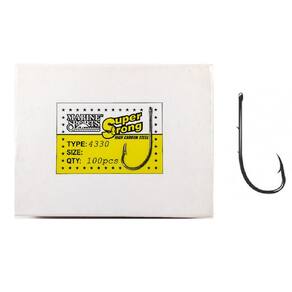 Anzol Marine Sports Super Strong 4330 Nº 12 - Caixa 100un