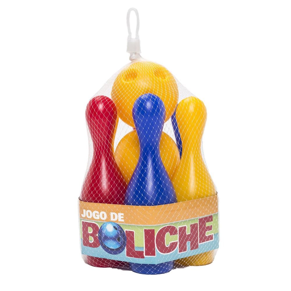 Jogo De Boliche Cardoso - 6 Pinos E 2 Bolas -  Cardoso Toys