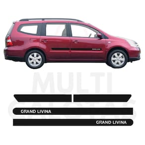 Friso Lateral Borrachão Nissan Grand Livina 10 A 14 Com Nome