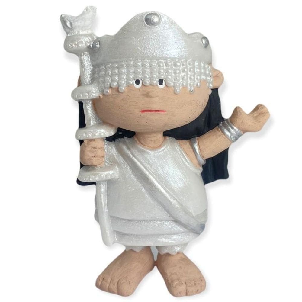 Escultura Orixás Oxalá Coleção Baby Criança 10Cm Resina