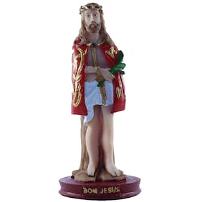Imagem De Bom Jesus Da Lapa Em Resina 16 Cm