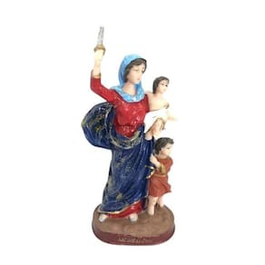 Imagem Nossa Senhora Da Defesa Em Resina 17 Cm