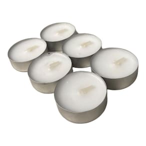 Kit 6 Velas Rechaud Difusor Flutuante Foundue Branca 11Gr