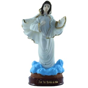 Imagem Nossa Senhora Rainha Da Paz Medjugorje Resina 14 Cm